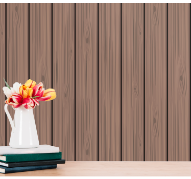 Horizontal wooden pattern Wood wallpaper - TenStickers