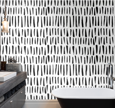 Irregular stripes pattern Toilet Wallpaper - TenStickers