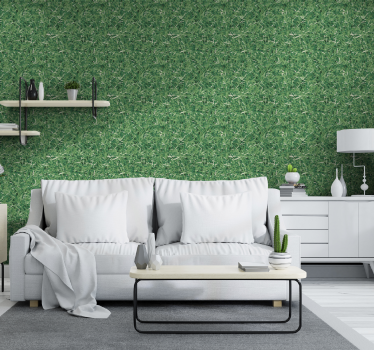 Living room grass texture Living Room wallpaper - TenStickers