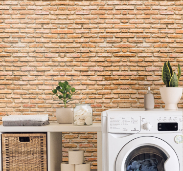 Modern rustic stone imitation Stone effect wallpaper - TenStickers