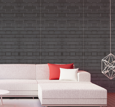 Modern stone pattern grey effect wallpaper - TenStickers