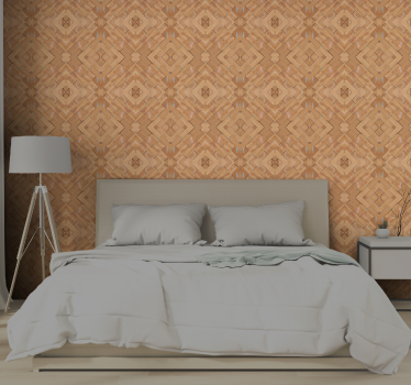 Orange tones texture brick effect wallpaper - TenStickers