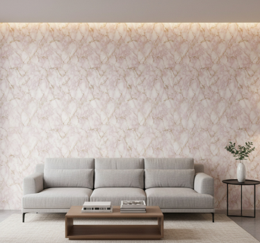 Marble effect wallpaper in pink effect - TenStickers