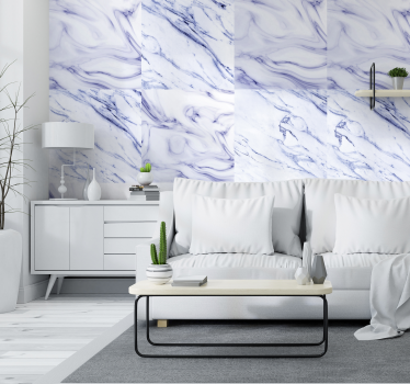 Pattern wallpaper Blue Marble - TenStickers
