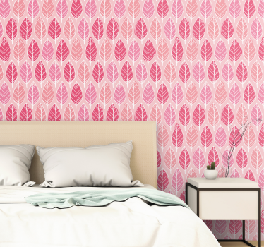 Pink Birkenwald Nature Wallpaper - TenStickers