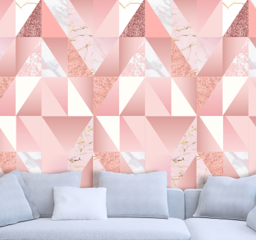Pink marble texture Marble Effect Wallpaper - TenStickers