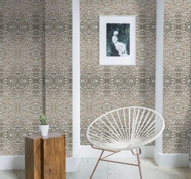 Rustic stone texture Stone effect wallpaper - TenStickers