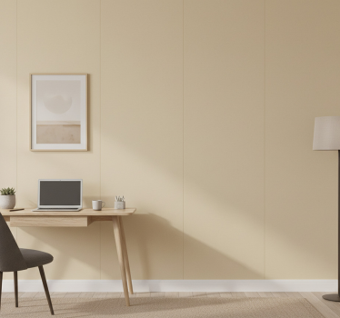Simple beige wallpaper office - TenStickers