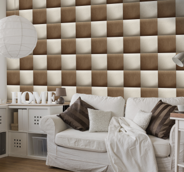 Soft Cushion Pattern Wallpaper - TenStickers