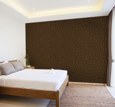 Stone texture bedroom Textured Wallpaper - TenStickers