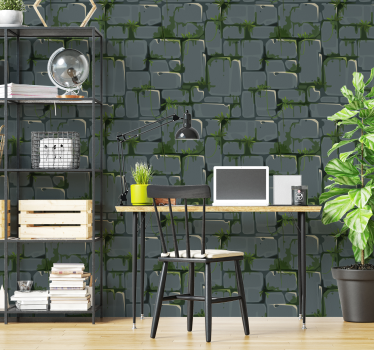 Stone Wall 3D Wallpaper - TenStickers