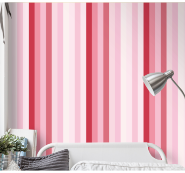 Striped Bedroom Ambience wallpaper horizontal stripes - TenStickers
