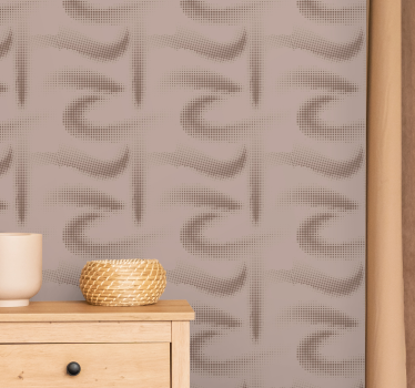 Sand effect patterned waves textured wallpaper - TenStickers