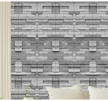 Textured Stone Pattern wallpaper stones - TenStickers