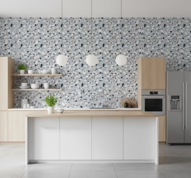 Textured wallpaper abstract terrazzo design - TenStickers