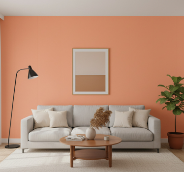 Textured wallpaper apricot crush - TenStickers