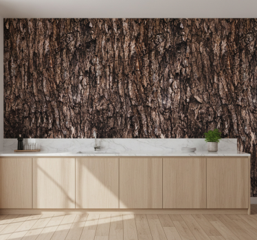 Textured wallpaper bark surface texture - TenStickers