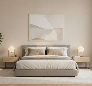 Textured wallpaper beige lines design - TenStickers