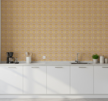 Textured wallpaper geometric circle design - TenStickers