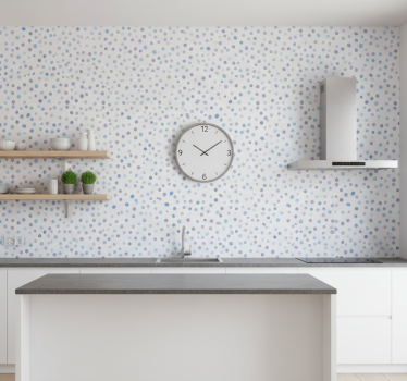 Textured wallpaper in blue shades dot pattern - TenStickers