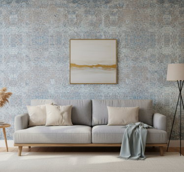 Textured wallpaper in light blue and beige marble - TenStickers