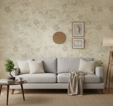 Textured wallpaper weathered japandi style - TenStickers