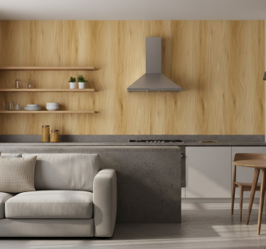Textured wallpaper with organic timber grain - TenStickers