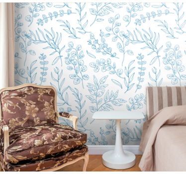 Thin plants  leaves wallpaper - TenStickers