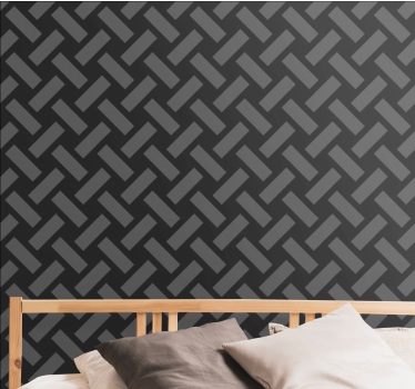 Tightly Woven Strips textured wallpaper - TenStickers