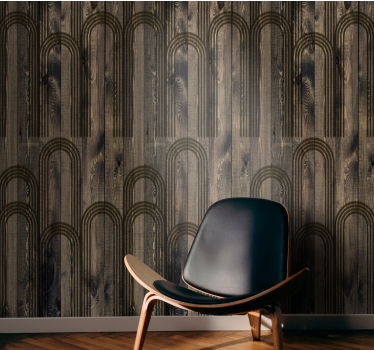 Timber Arch contemporary wallpaper - TenStickers