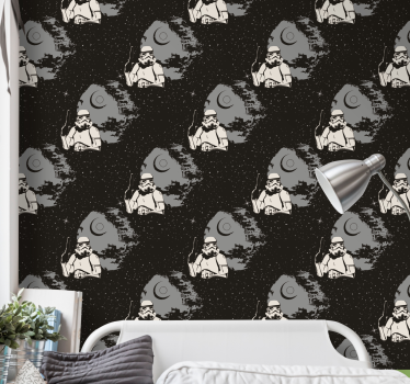 Typical whitetrooper pattern Teenage Bedroom Wallpaper - TenStickers