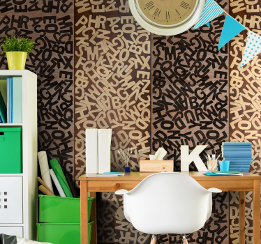 Verbal Puzzle Modern Wallpaper - TenStickers