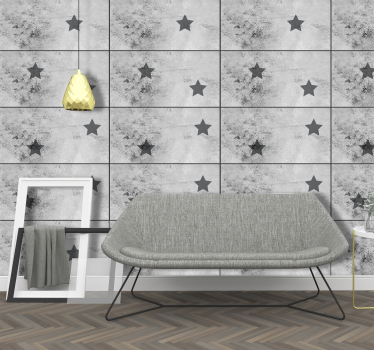 Wallpaper Concrete Stars - TenStickers