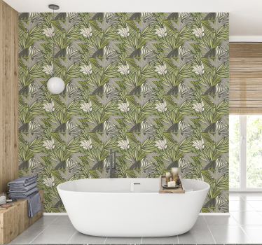 Wallpaper jungle with trees no fruit Jungle theme wallpaper - TenStickers