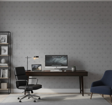 Wallpaper office grey concrete triangles - TenStickers