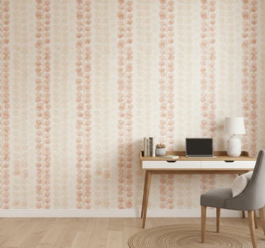 Wallpaper office pink flower petals - TenStickers