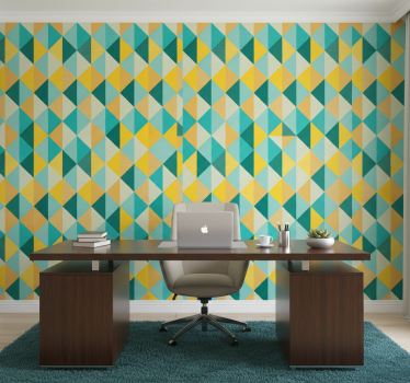 Wallpaper office triangles tale - TenStickers