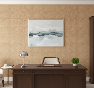 Wallpaper office woven effect arches - TenStickers