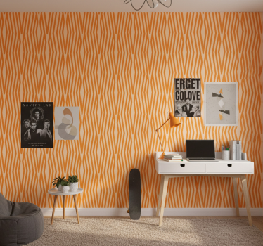 Wallpaper teenage bedroom abstract design - TenStickers