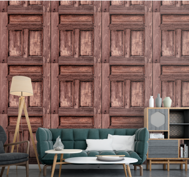 Wood panels wood wallpaper - TenStickers