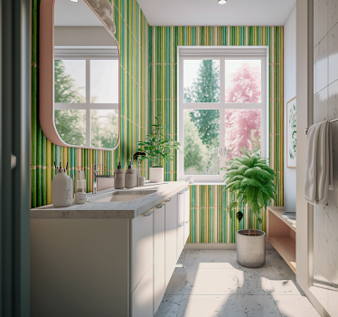 Textured Wallpaper thin bamboo - TenStickers