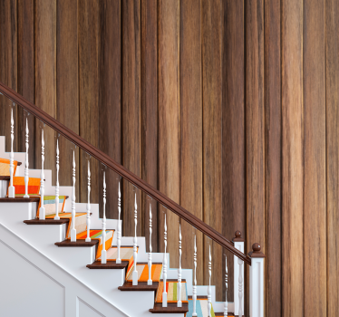 Wooden wall and floor with aged surface Wood wallpaper - TenStickers